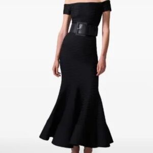 Carolina Herrera Black Strapless Dress